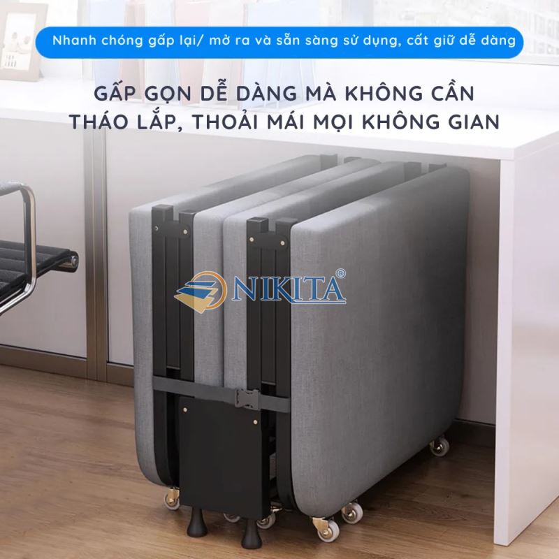 Giường gấp 4 mẫu mới NKT-232