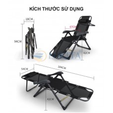 Giường gấp, ghế gấp thư giãn mẫu mới 2021 Nikita NKT-2036