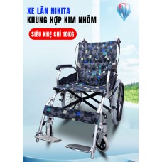 Xe lăn gấp gọn xách tay NIKITA S216-6HS