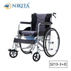 Xe lăn có bô vệ sinh Nikita S213-3+D